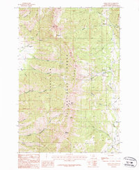 Saddle Peak 1987 topographic map thumbnail