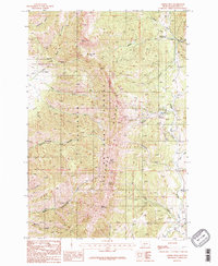 Saddle Peak 1987 topographic map thumbnail