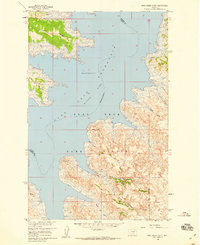 Sage Creek Point 1958 topographic map thumbnail