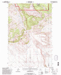 Sahara Hill 1995 topographic map thumbnail