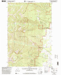 Saint Mary Peak 1998 topographic map thumbnail