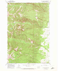 Saint Mary Peak 1967 topographic map thumbnail
