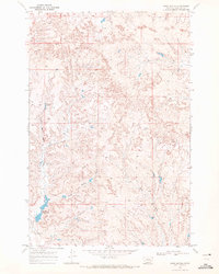 Sand Buttes 1968 topographic map thumbnail