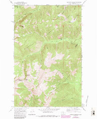 Sawtooth Mountain 1966 topographic map thumbnail