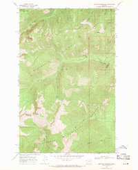 Sawtooth Mountain 1966 topographic map thumbnail