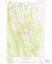 Sawtooth Ridge 1958 topographic map thumbnail