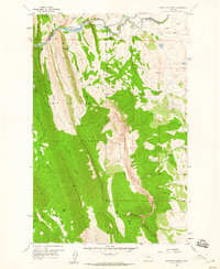 Sawtooth Ridge 1958 topographic map thumbnail