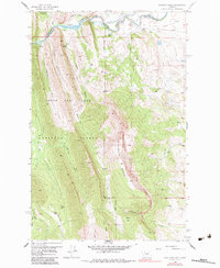 Sawtooth Ridge 1958 topographic map thumbnail