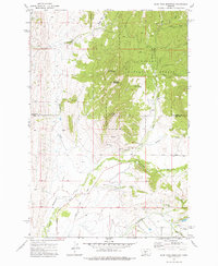 Scab Rock Mountain 1972 topographic map thumbnail