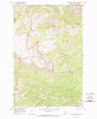 Scapegoat Mountain 1970 topographic map thumbnail