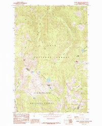 Schley Mountain 1985 topographic map thumbnail