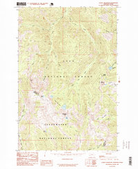 Schley Mountain 1985 topographic map thumbnail