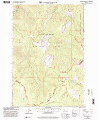 Schultz Saddle 1998 topographic map thumbnail
