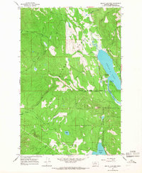 Seeley Lake West 1965 topographic map thumbnail