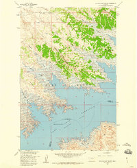 Seventh Point Buttes 1958 topographic map thumbnail
