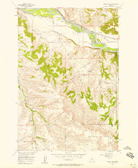 Shane Ridge 1956 topographic map thumbnail