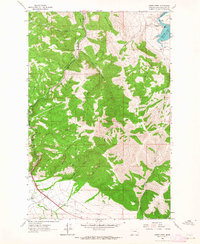 Sheep Creek 1962 topographic map thumbnail