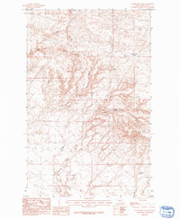 Silver Bow Lake 1984 topographic map thumbnail