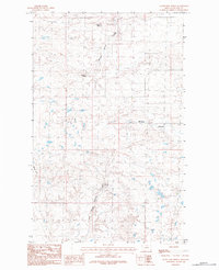 Silver Bow Spring 1984 topographic map thumbnail