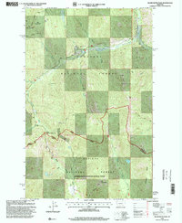 Silver Butte Pass 1997 topographic map thumbnail