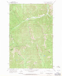 Silver Butte Pass 1966 topographic map thumbnail