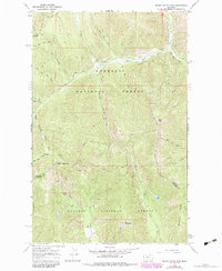 Silver Butte Pass 1966 topographic map thumbnail
