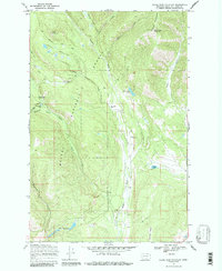 Silver King Mountain 1968 topographic map thumbnail