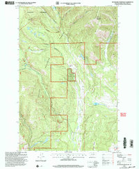 Silver King Mountain 2001 topographic map thumbnail