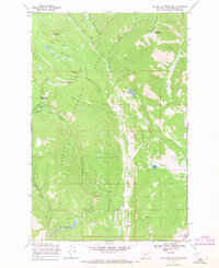 Silver King Mountain 1968 topographic map thumbnail
