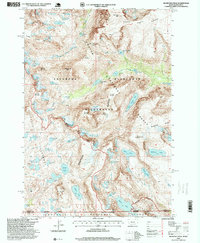 Silver Run Peak 1996 topographic map preview
