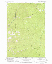 Skalkaho Pass 1974 topographic map thumbnail