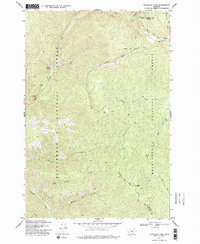 Skalkaho Pass 1974 topographic map thumbnail