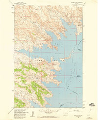 Skunk Coulee 1958 topographic map thumbnail