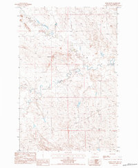 Smoky Butte 1983 topographic map thumbnail
