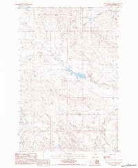 Smoky Butte Creek 1983 topographic map thumbnail