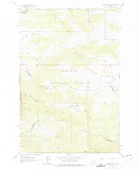 Snedaker Basin 1962 topographic map thumbnail