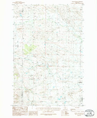 Snoose Creek 1986 topographic map thumbnail