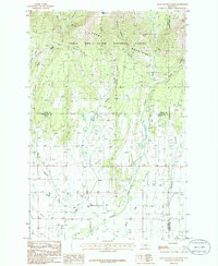 Snow Saucer Coulee 1986 topographic map thumbnail