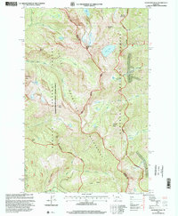 Snowshoe Peak 1997 topographic map thumbnail