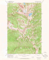 Snowshoe Peak 1966 topographic map thumbnail