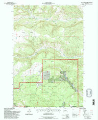 South Bench 1995 topographic map thumbnail