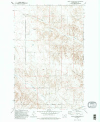 South of Four Buttes 1973 topographic map thumbnail