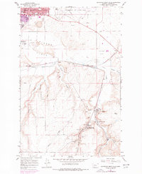 Southeast Great Falls 1965 topographic map thumbnail