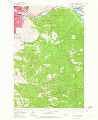 Southeast Missoula 1964 topographic map preview