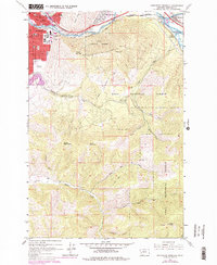 Southeast Missoula 1964 topographic map preview