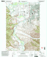 Southwest Missoula 1999 topographic map thumbnail