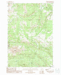 Sphinx Mountain 1988 topographic map thumbnail
