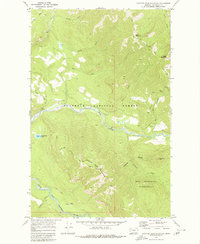 Spotted Bear Mountain 1970 topographic map thumbnail