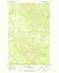 Spotted Bear Mountain 1970 topographic map thumbnail