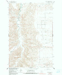 Spring Coulee 1964 topographic map thumbnail